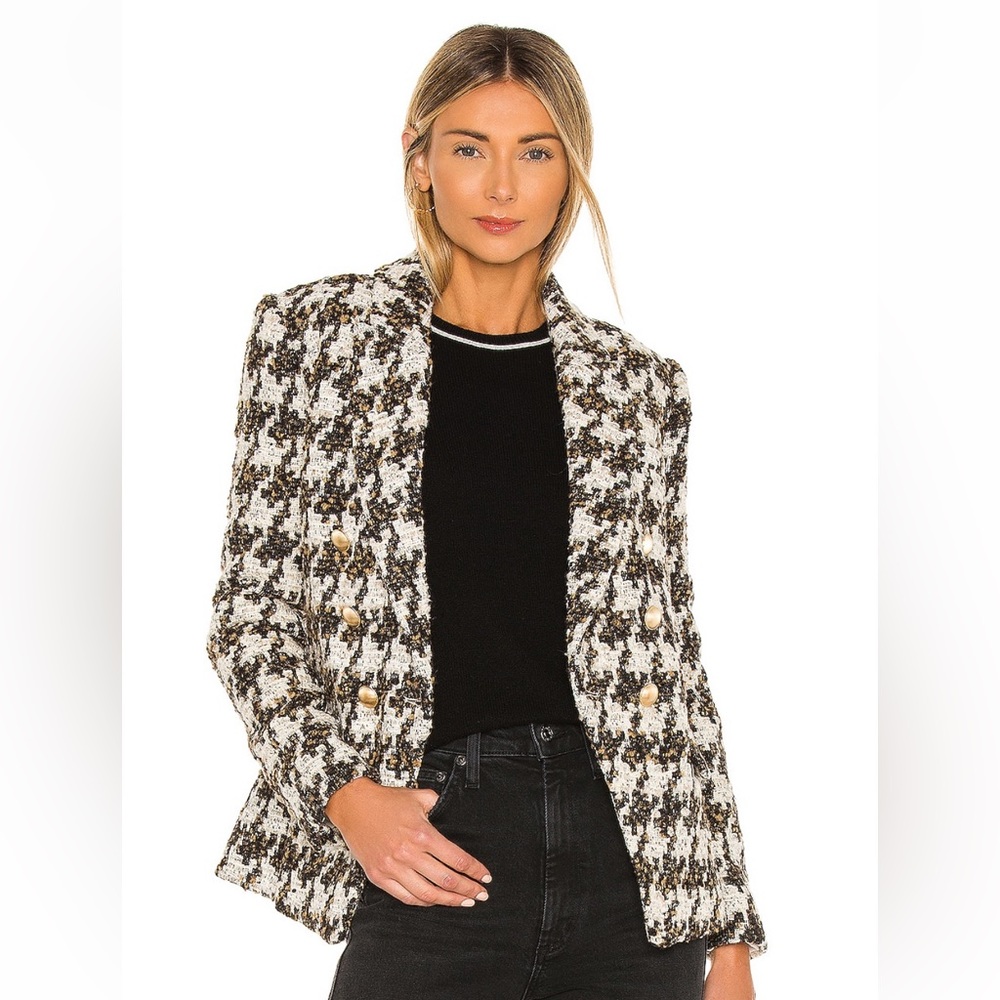 - NEW L’AGENCE Kenzie Double Breasted Blazer BX2 - Picture 4 of 7
